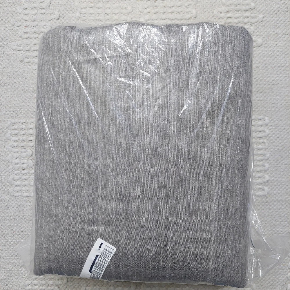 Quince Raw Silk Gray Blackout Curtains Set Of 2! 48"x108" (D91)_11